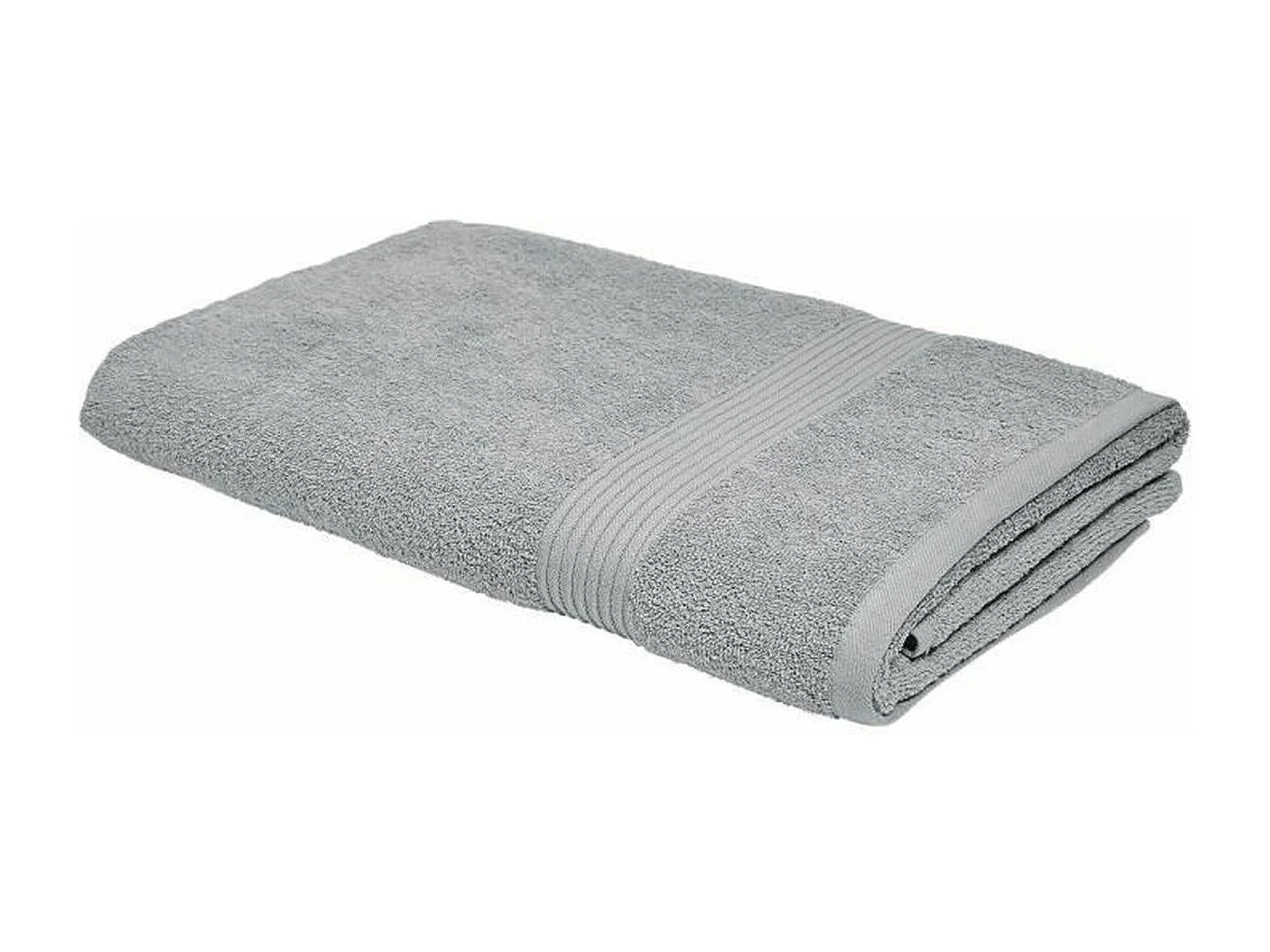 Maxi drap de bain 100% coton 90x150 cm, coloris acier, Today Essential