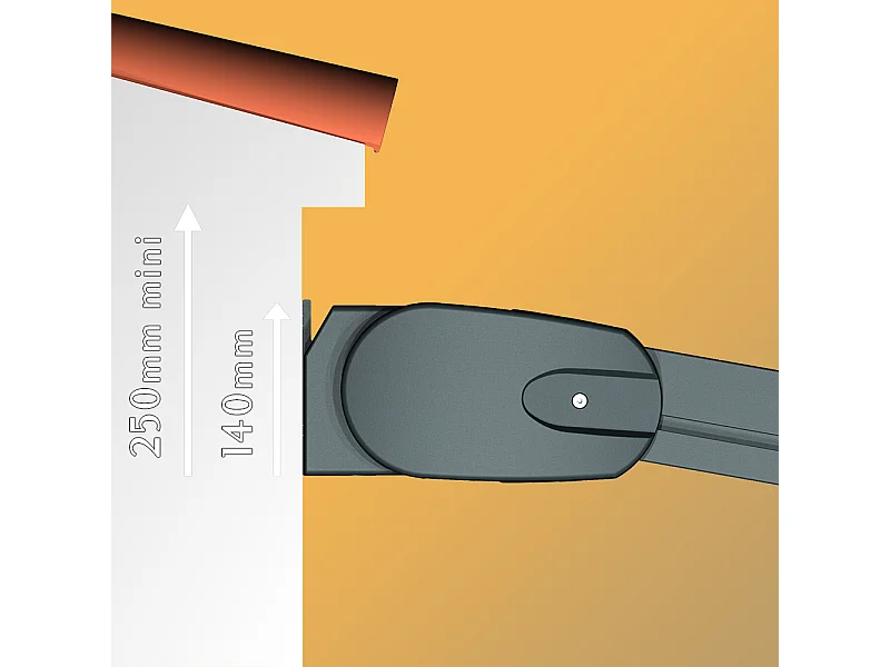 Pergola toile PYRITE 4,00x3,00 m Motorisé Secours à Télécommande + LED - Blanc - Écru