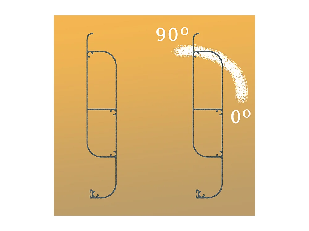 Pergola bioclimatique LOLITE 4,00x4,088 m Vérin à Télécommande - Gris
