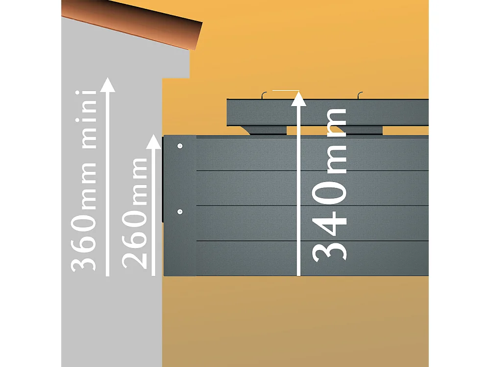 Pergola bioclimatica SPINELLE 4,50x4,987 m Doppio cilindro a Telecomando - Bianco