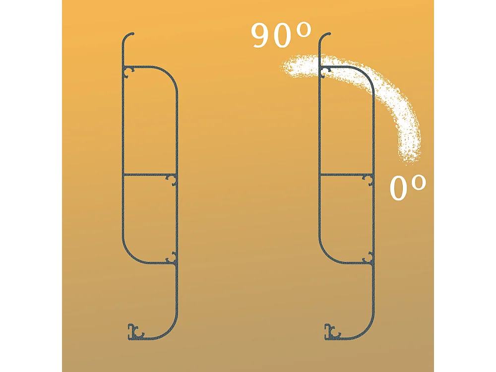 Pergola bioclimatica LOLITE 4,00x4,613 m Cilindro a Telecomando - Bianco