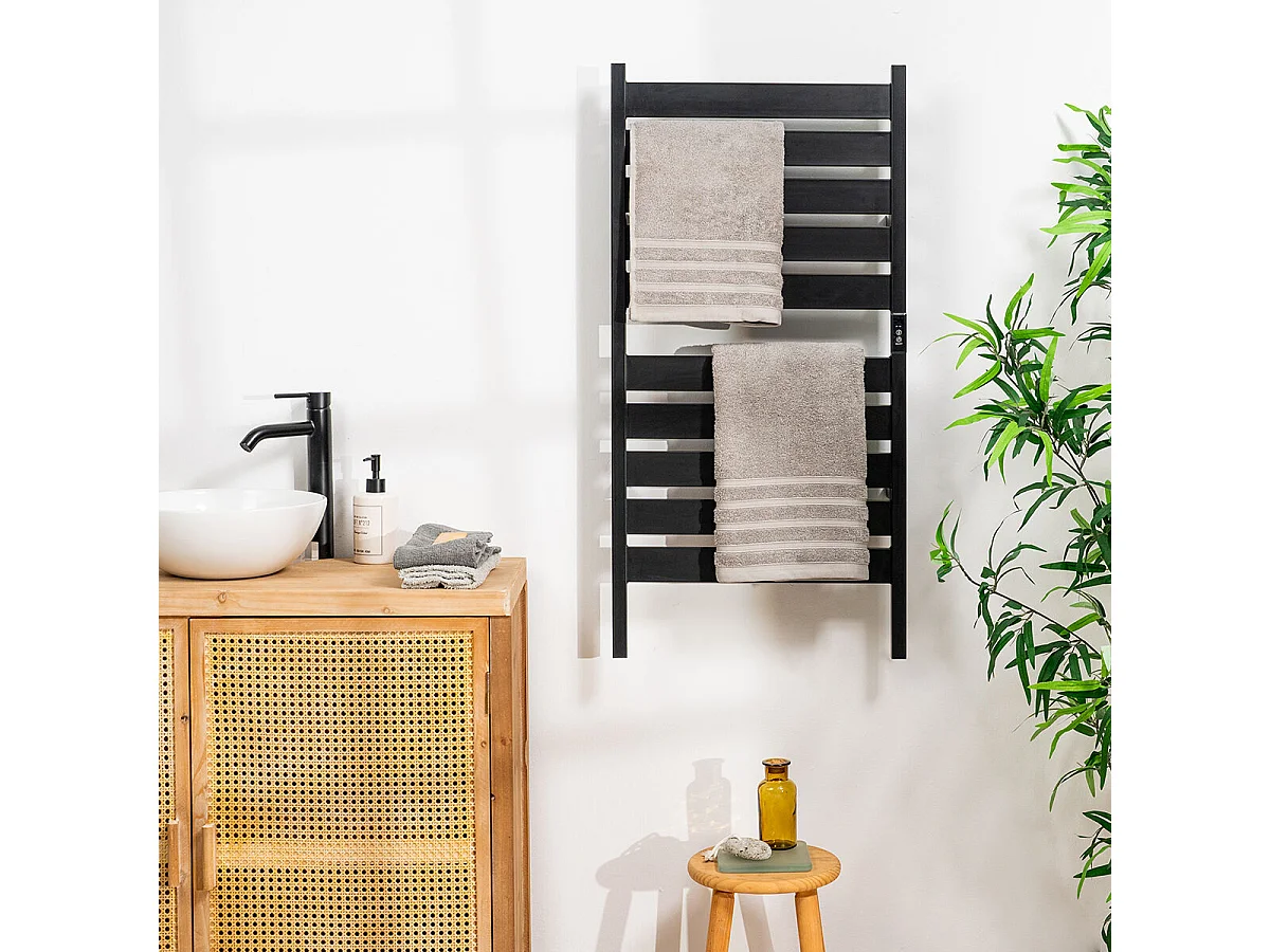 Porte-serviettes électrique pour mur ou sol Towarall InnovaGoods 10 Barres