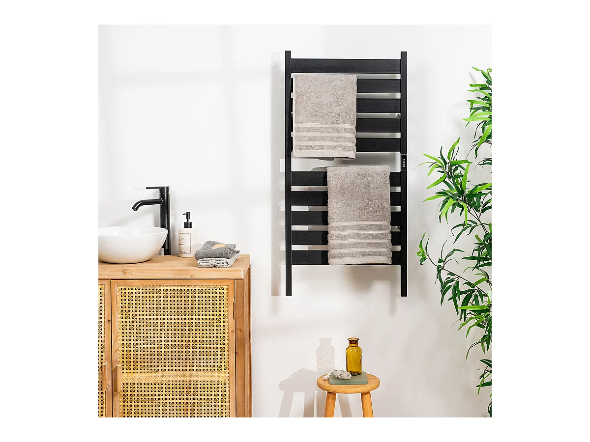 Porte-serviettes électrique pour mur ou sol Towarall InnovaGoods 10 Barres