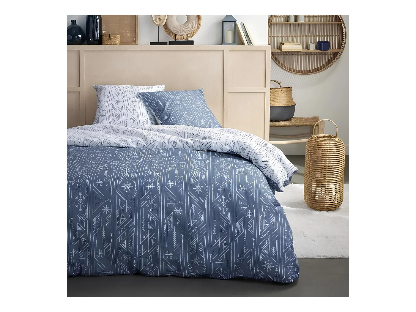Parure de lit imprimée 100% coton 240x260 cm, Sunshine 16.7