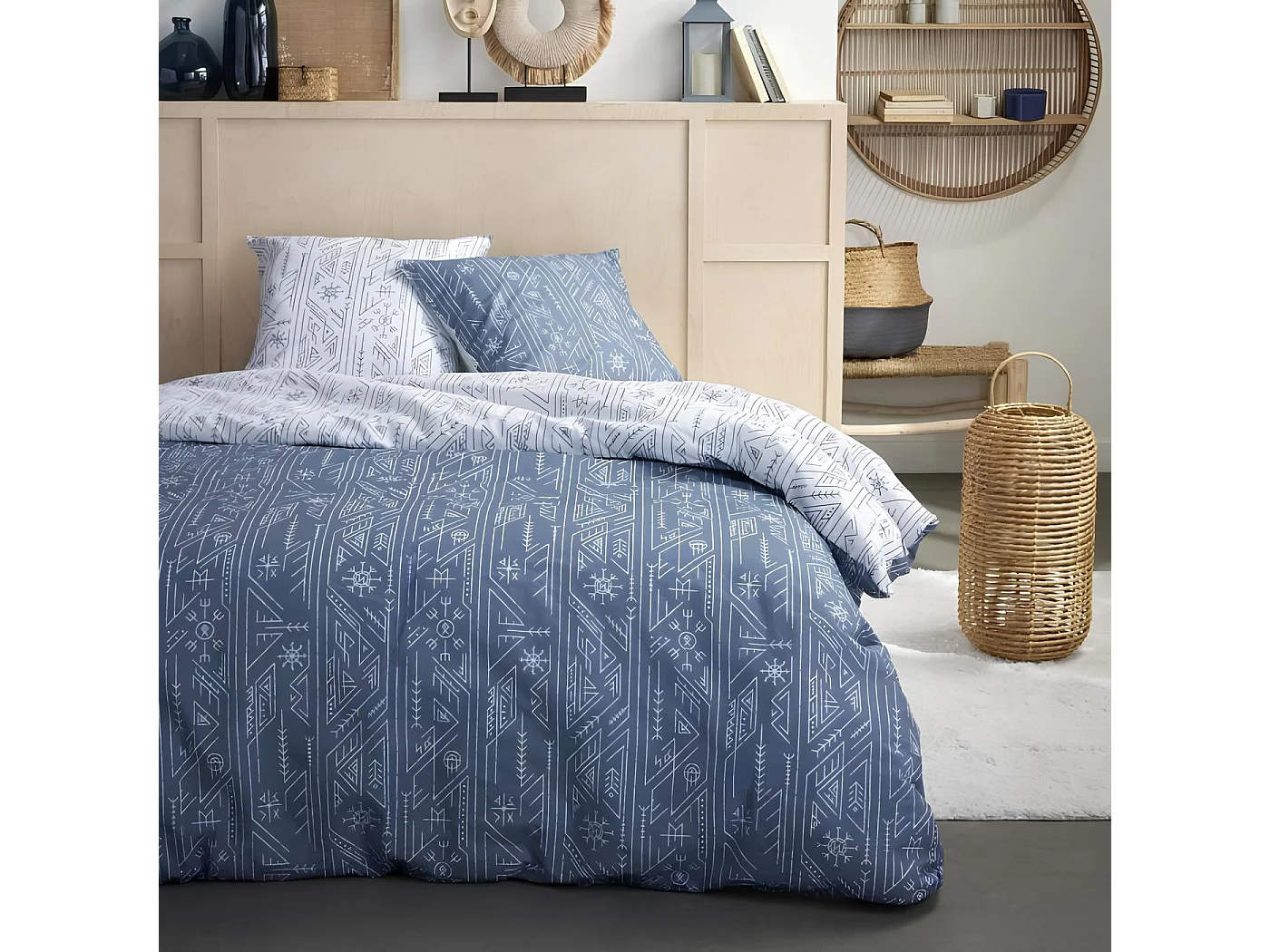 Parure de lit imprimée 100% coton 220x240 cm, Sunshine 16.7