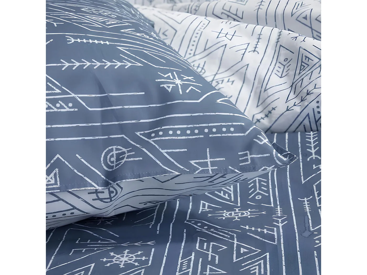 Parure de lit imprimée 100% coton 220x240 cm, Sunshine 16.7