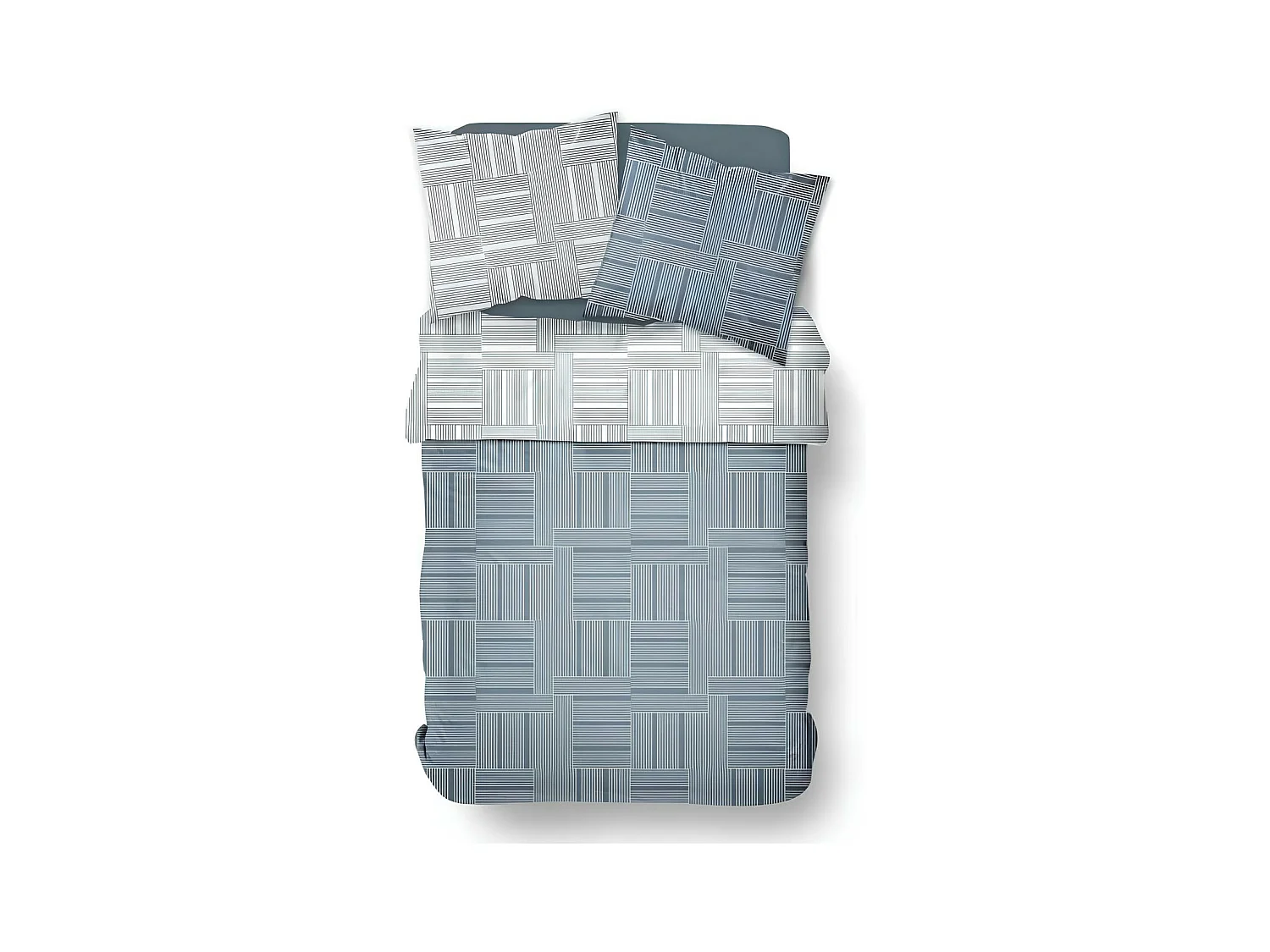 Parure de lit 2 personnes imprimée, 220x240 cm, modèle Crazy 7.1, Today