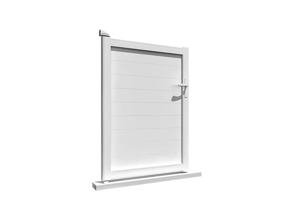 Portillon plein L 1000 x H 1715 mm - Blanc satiné RAL9010