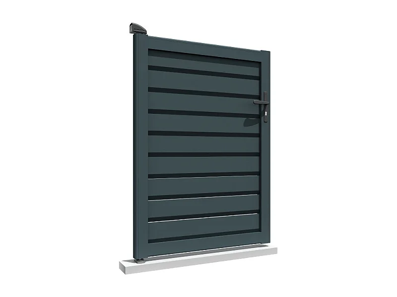 Portillon brise-vue L 1000 x H 1557 mm - Gris anthracite RAL7016ST