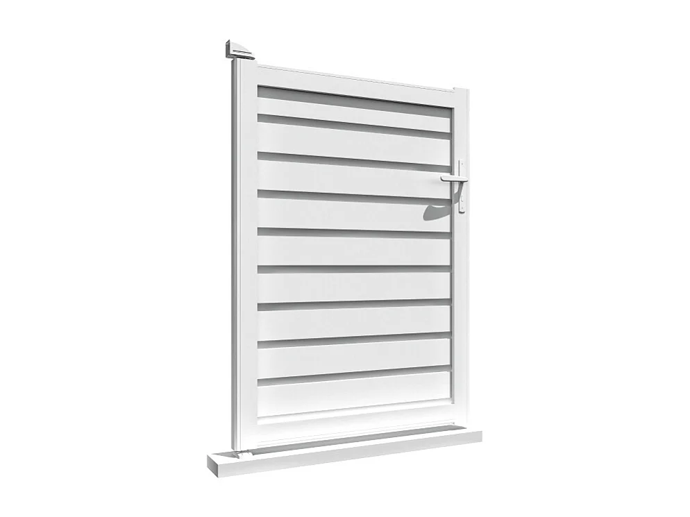 Portillon brise-vue L 1000 x H 1407 mm - Blanc satiné RAL9010