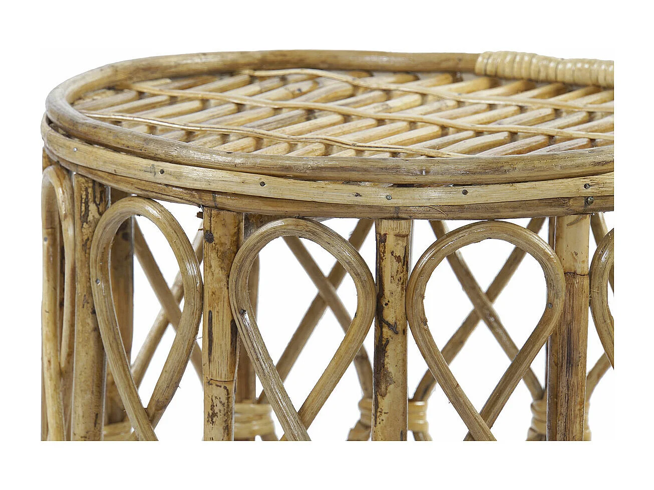 Set aus 3 Tischen aus natürlichem Weidenholz DKD Home Decor - Eleganz und Vielseitigkeit für Ihr Interieur