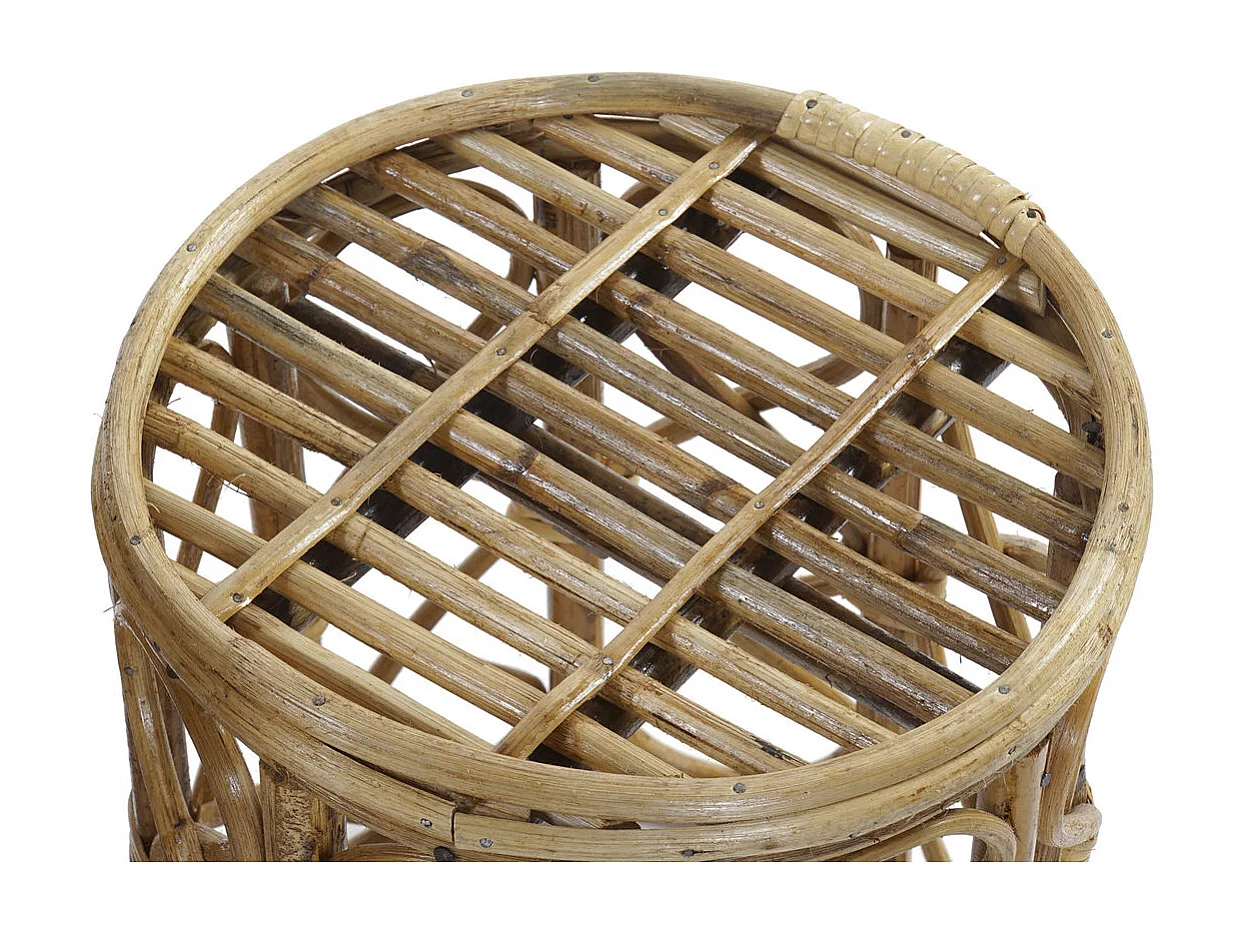 Set aus 3 Tischen aus natürlichem Weidenholz DKD Home Decor - Eleganz und Vielseitigkeit für Ihr Interieur