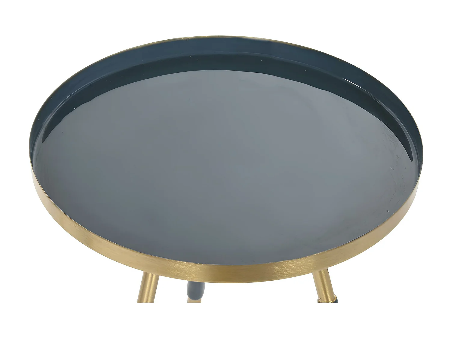 Jeu de 2 tables Home ESPRIT Bleu Doré 41 x 41 x 51 cm