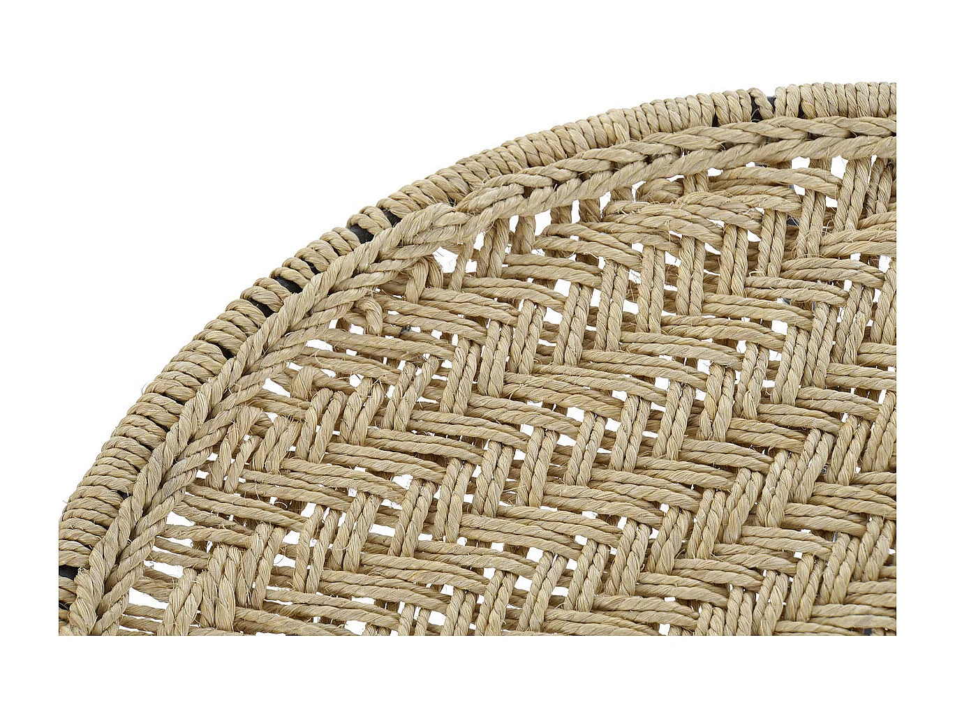 Jeu de 3 tables DKD Home Decor Marron Noir Naturel Métal Corde 62 x 62 x 40 cm