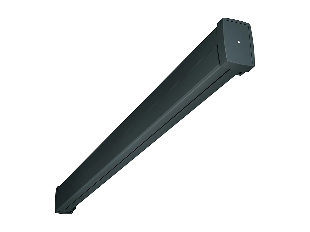 Store banne coffre LEBRON 4,00x3,50 m Motorisé Secours à Télécommande + LED - Gris - Gris