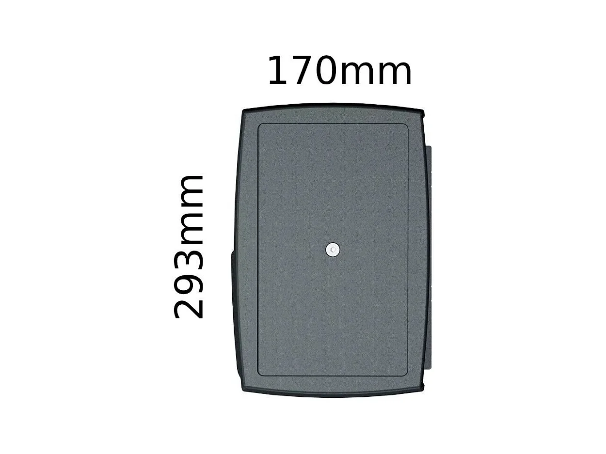 Store banne coffre SOA 4,10x3,50 m Manuelle - Gris - Gris