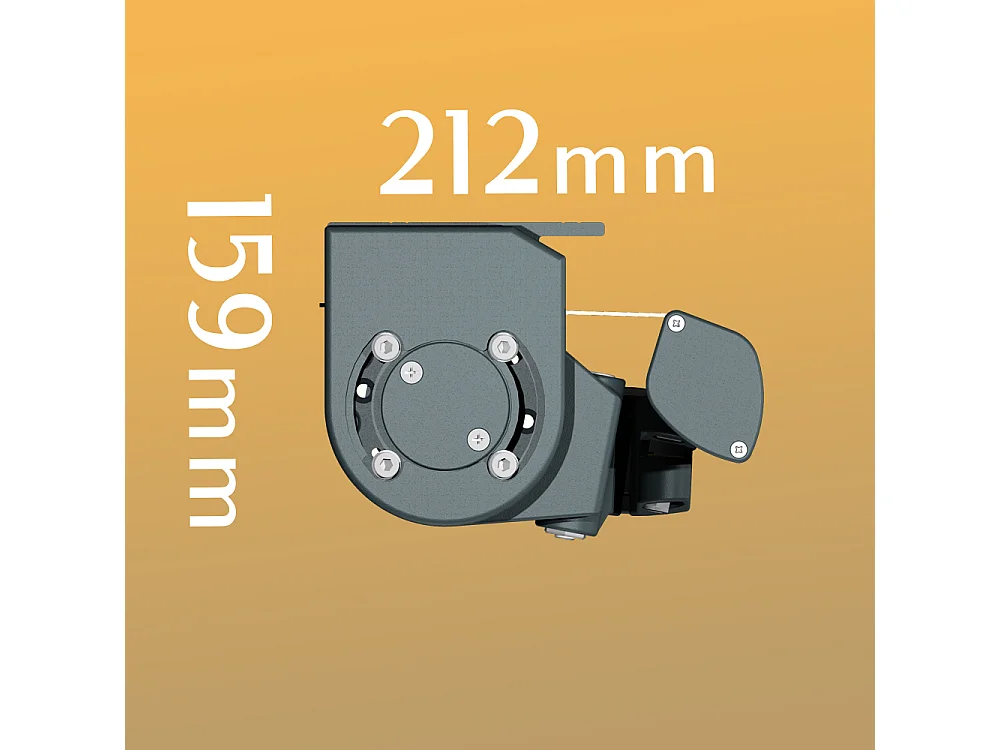 Tenda bracci estensibili DIONEA 4,00x3,00 m Motorizzato + Emergenza - Bianco - Grigio