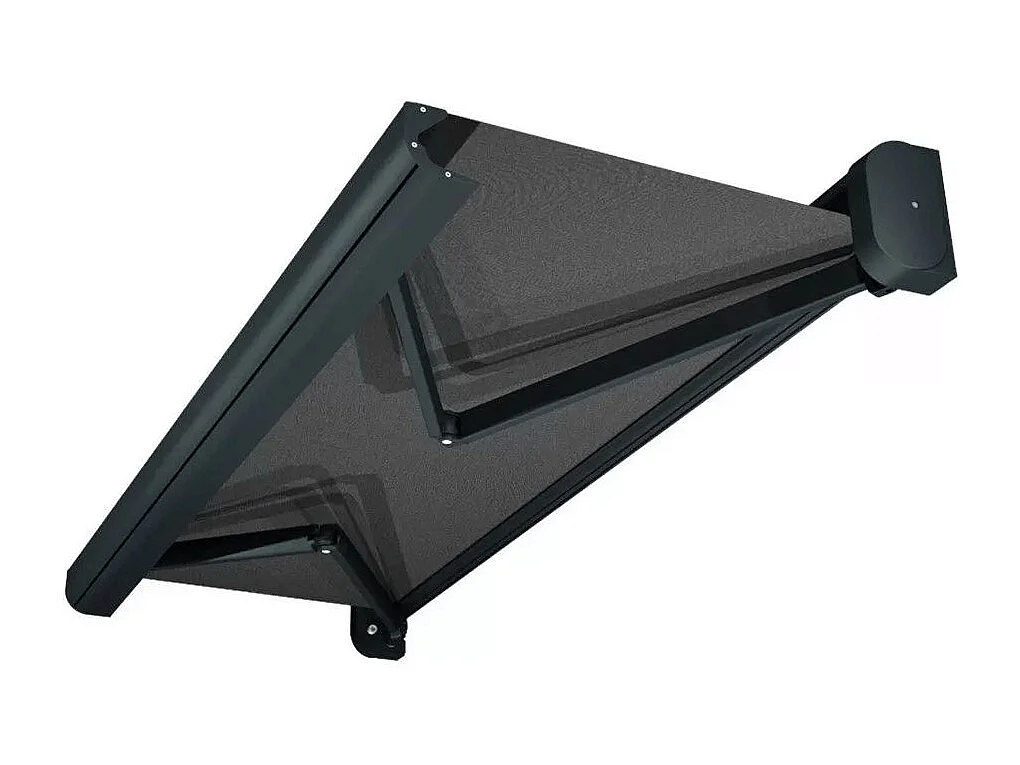 Tenda cassonetto CELESTE 5,00x3,00 m Motorizzato + Emergenza + LED - Grigio - Grigio