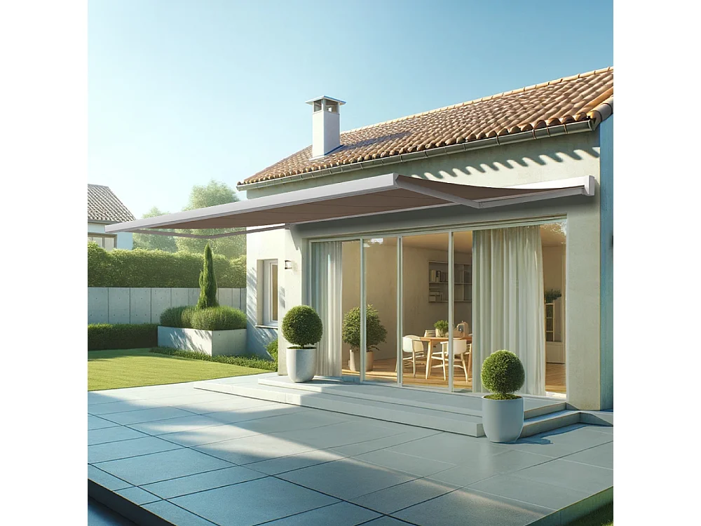 Tenda cassonetto SOA 6,00x3,50 m Manuale - Bianco - Talpa