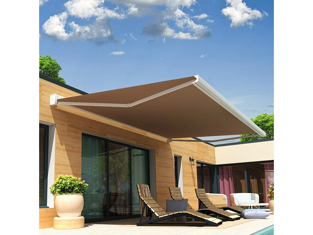 Tenda cassonetto SOA 6,00x3,50 m Manuale - Bianco - Talpa