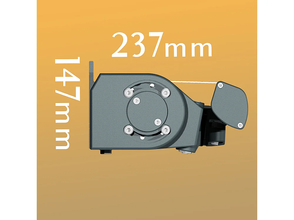 Tenda bracci estensibili DIONEA 4,00x3,00 m Manuale - Grigio - Talpa