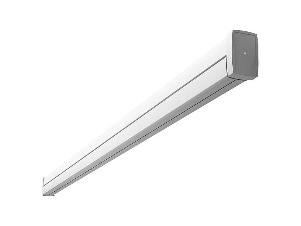 Store banne coffre SOA 5,00x3,50 m Motorisé Secours à Télécommande - Blanc - Gris