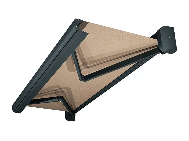 Tenda cassonetto CELESTE 5,00x3,00 m Motorizzato + Emergenza + LED - Grigio - Talpa