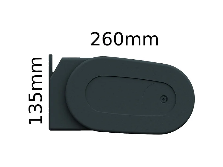Store banne coffre HEVOA 4,05x3,50 m Motorisé Secours à Télécommande + LED - Gris - Gris