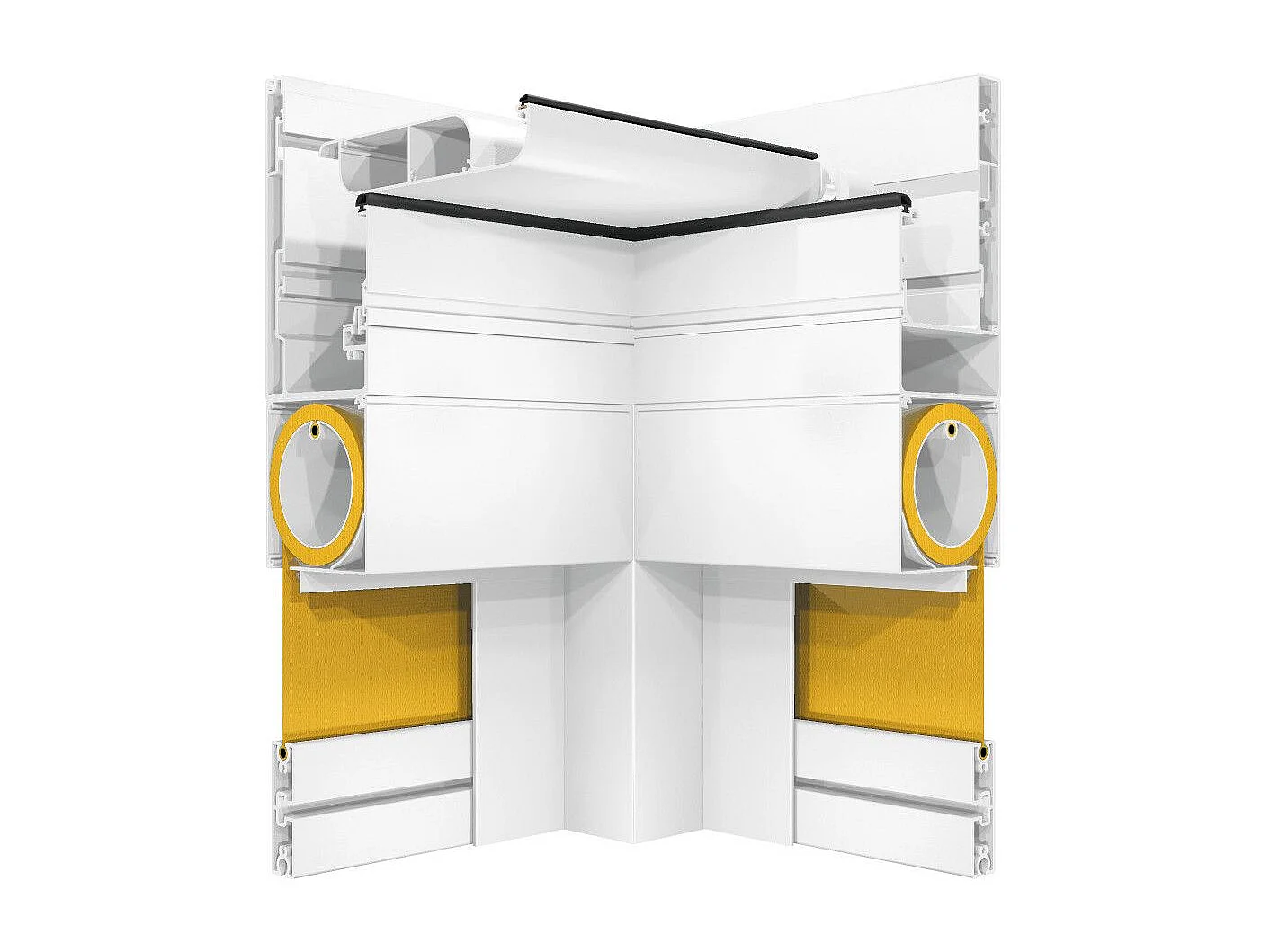 Store vertical pour pergola LOLITE et HELIOLITE 3,50x2,50 m Motorisé - Blanc - Écru