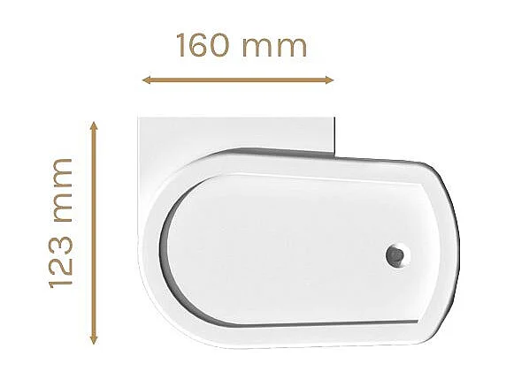 Tenda da sole cassonata CINABRE 3 x 2 m - Motorizzato interruttore - Bianco, telo acrilico beige chiaro