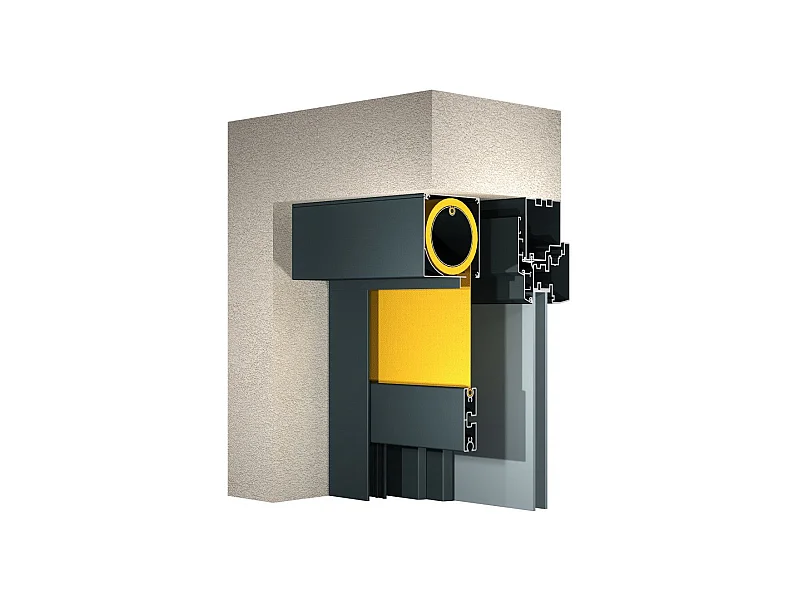 Store vertical pour pergola LOLITE et HELIOLITE 4,00x2,50 m Motorisé - Gris - Écru