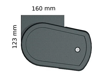 Store banne coffre LOUISA 3,00x2,00 m Manuelle - Gris - Gris uni