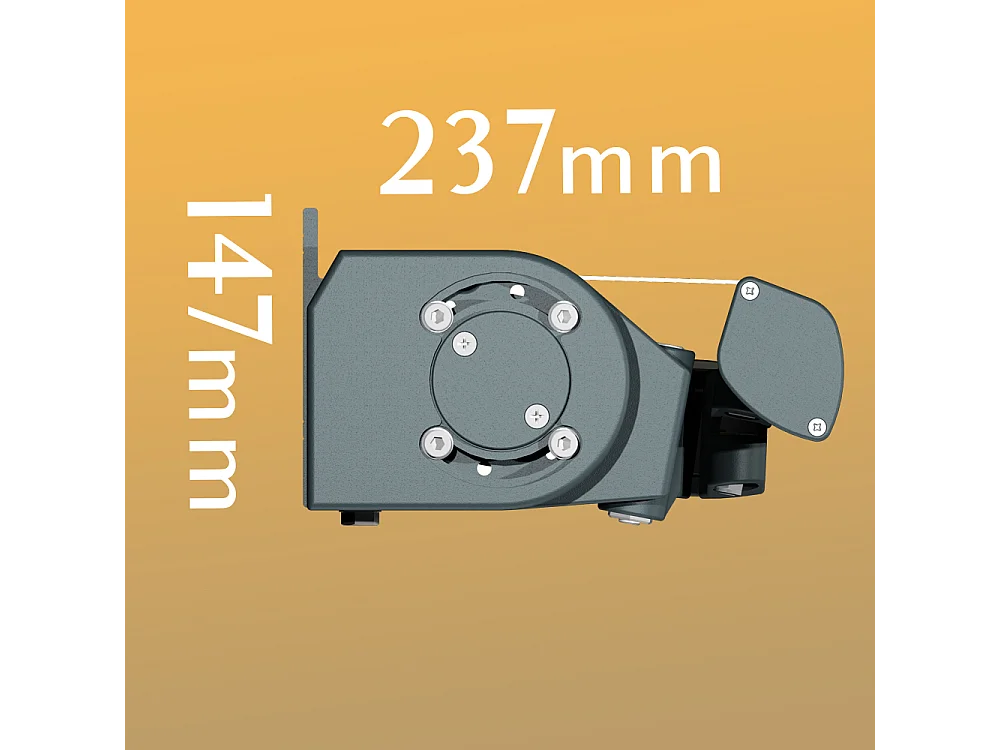 Store loggia DIONEA 4,00x3,00 m Motorisé Secours à Télécommande - Gris - Écru