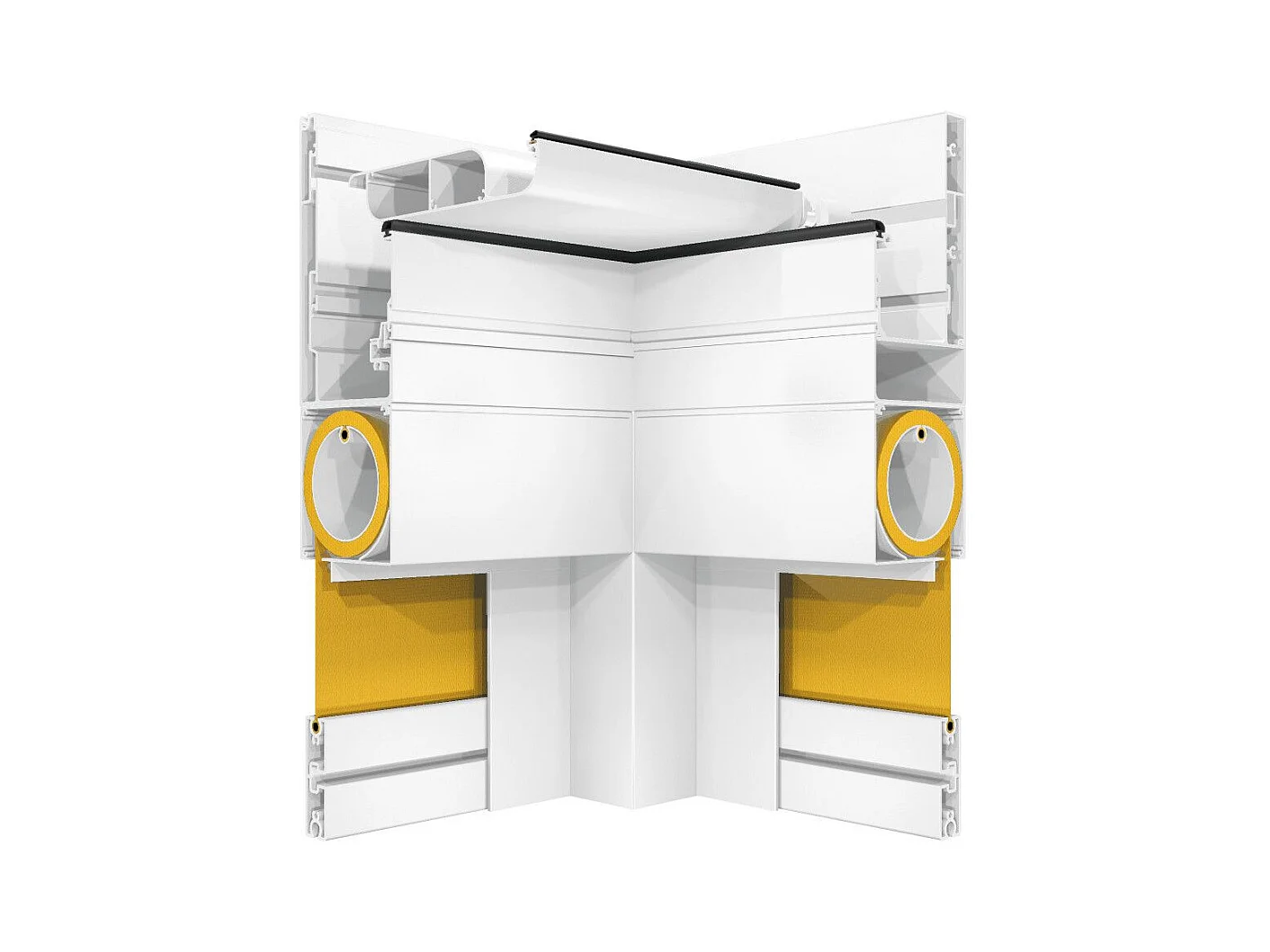 Store vertical pour pergola LOLITE et HELIOLITE 2,50x2,50 m Motorisé - Blanc - Écru