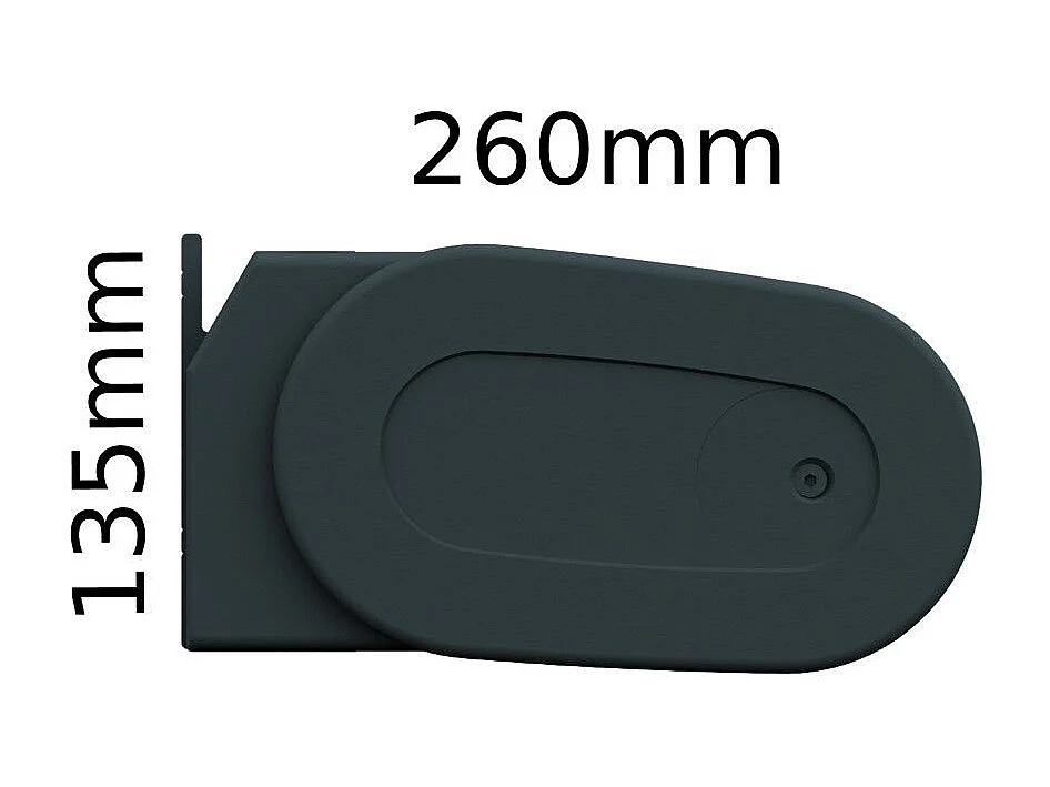 Tenda cassonetto HEVOA 5,00x3,50 m Motorizzato + Emergenza + LED - Grigio - Grigio