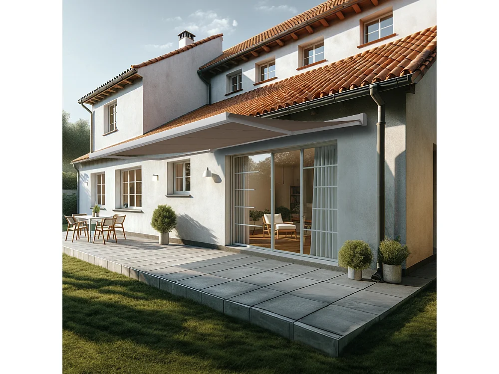 Tenda cassonetto SOA 5,00x3,50 m Manuale - Bianco - Talpa