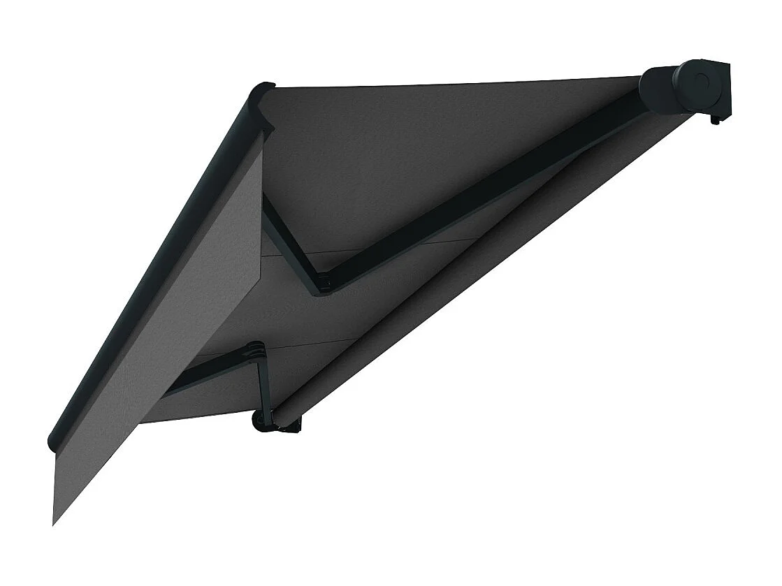 Store loggia AMARITE 3,00x2,00 m Motorisé à Interrupteur - Gris - Gris