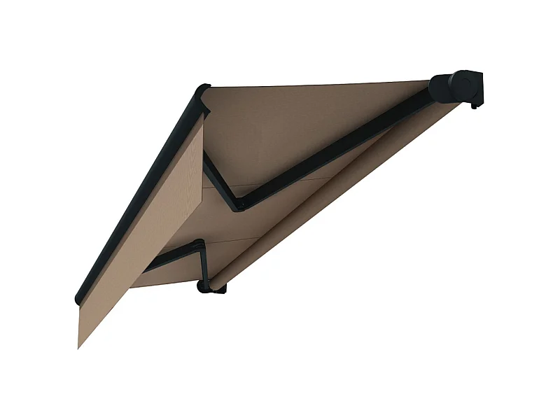 Store loggia AMARITE 3,00x2,00 m Manuelle - Gris - Taupe