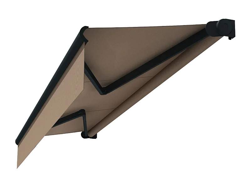 Store loggia AMARITE 3,00x2,00 m Manuelle - Gris - Taupe