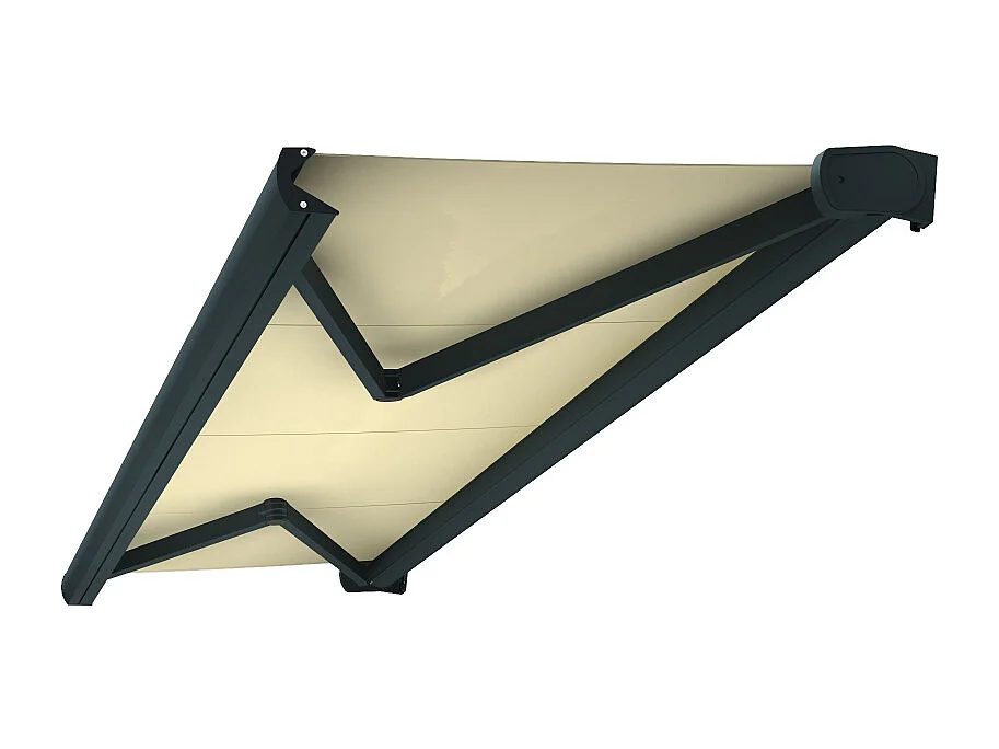 Tenda cassonetto CINABRE 3,00x2,00 m Motorizzato a Interruttore - Grigio - Beige