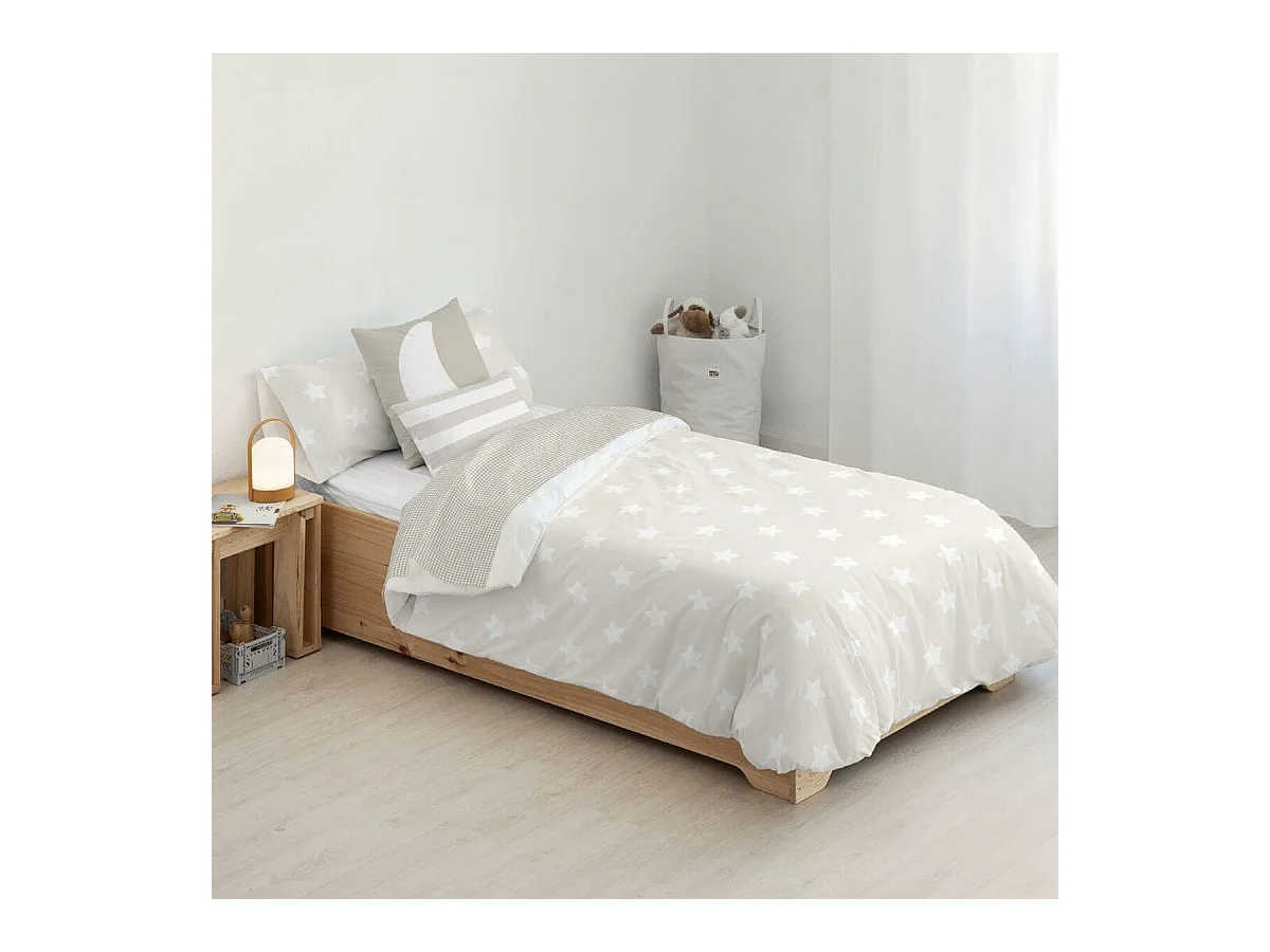Housse de Couette Kids&Cotton Runar Beige 180 x 220 cm