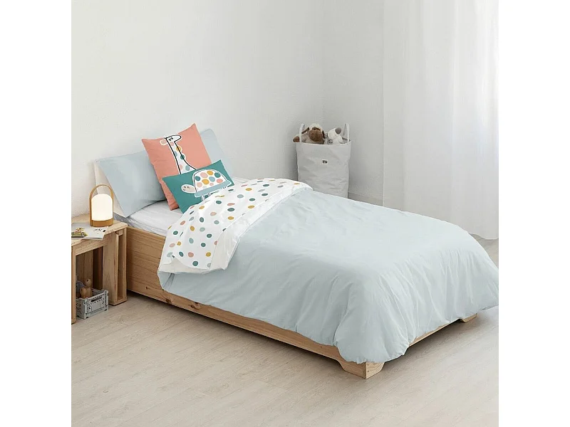 Housse de Couette Kids&Cotton Kanu Bleu 155 x 220 cm