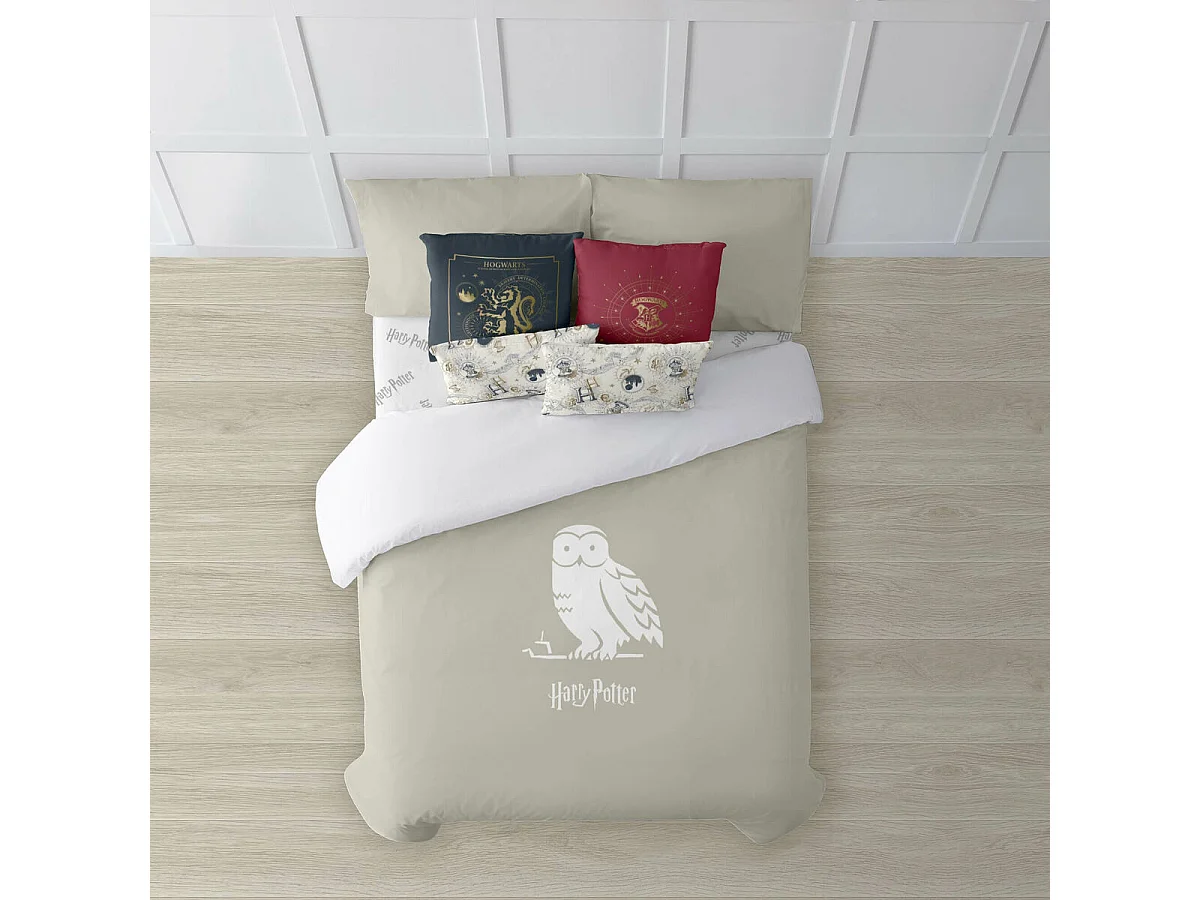 Housse de couette Harry Potter Magical Hedwig, multicolore, 155 x 220 cm, lit 1 personne