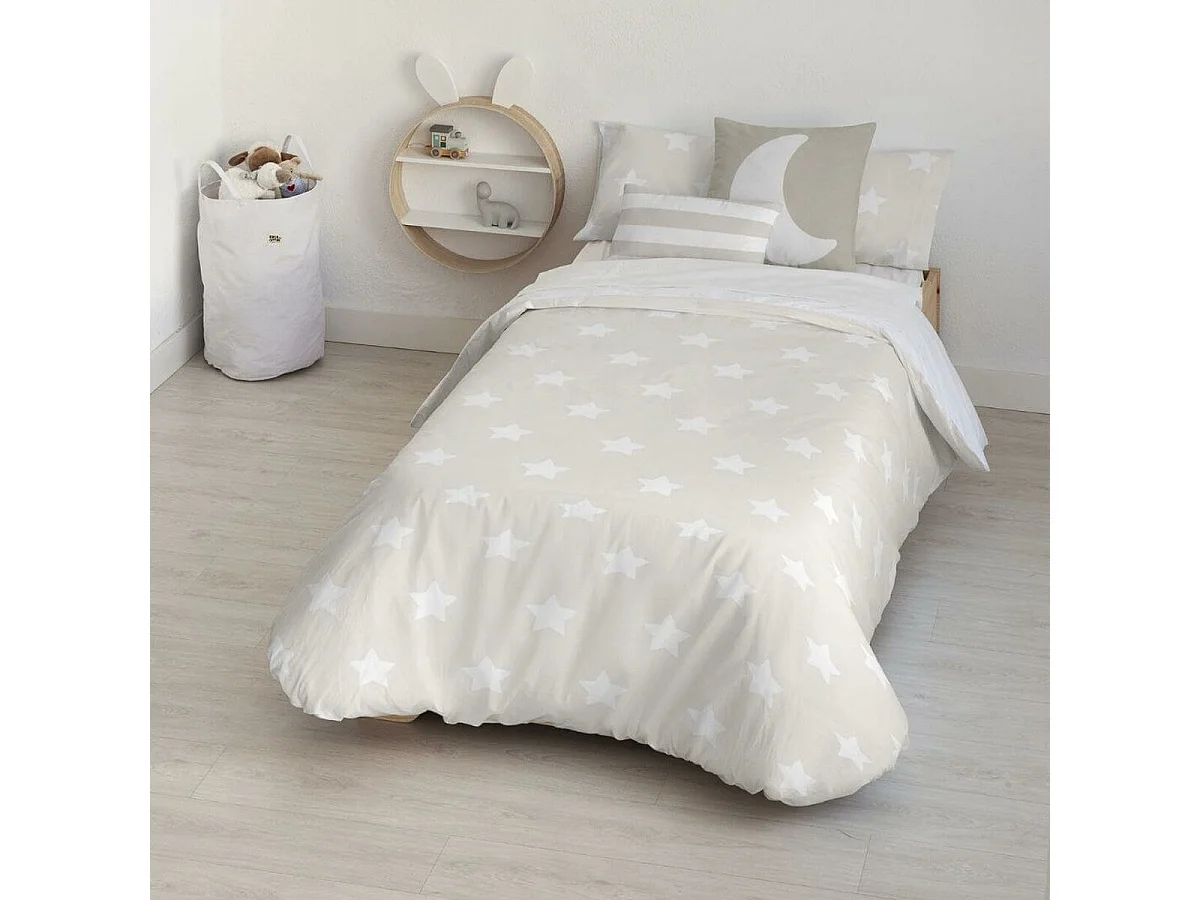 Housse de Couette Kids&Cotton Runar Beige 155 x 220 cm