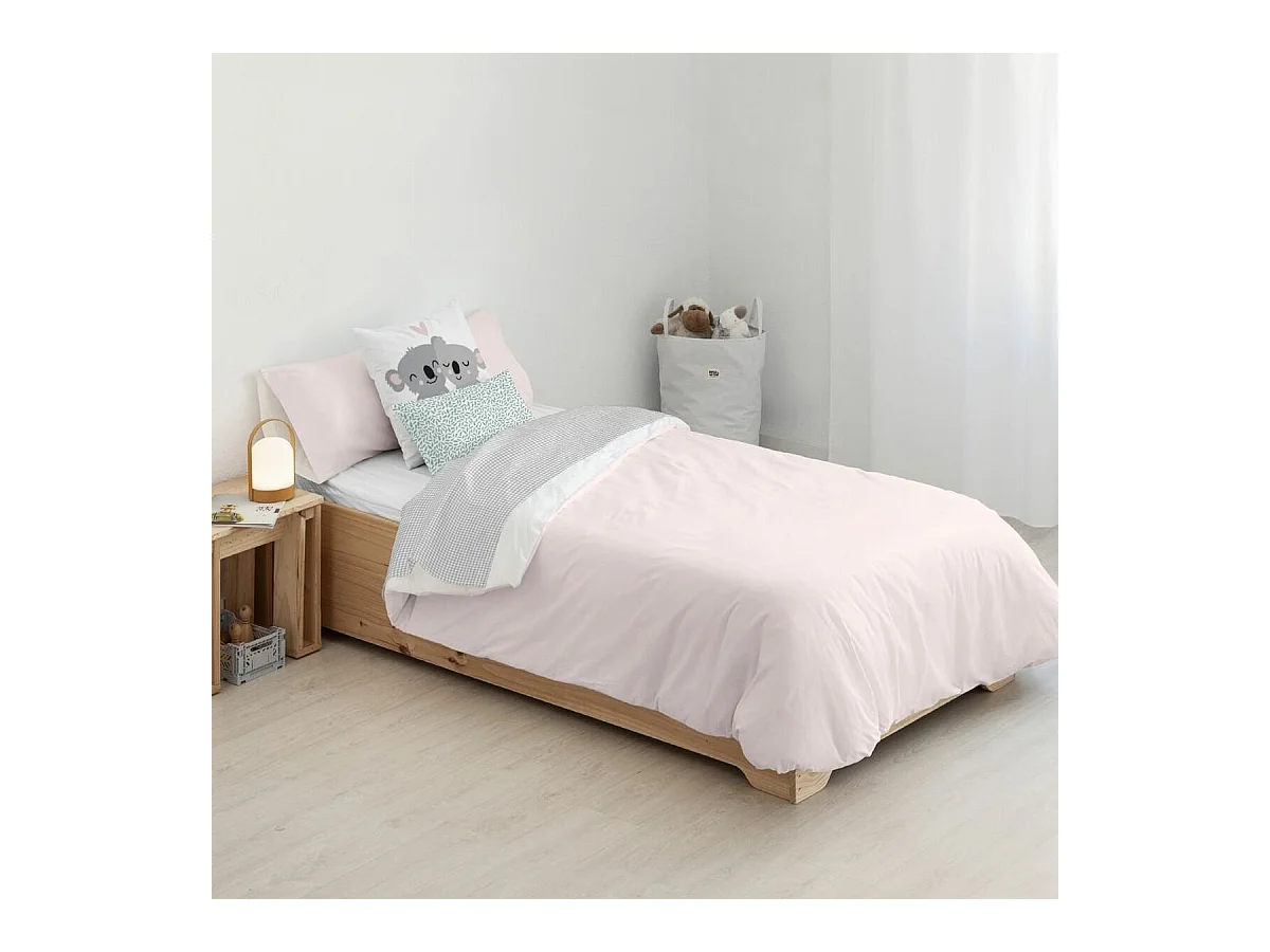 Housse de Couette Kids&Cotton Kanu Rose 180 x 220 cm