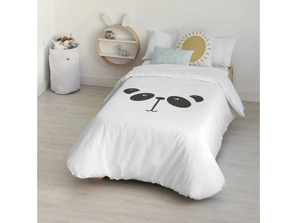 Housse de Couette Kids&Cotton Inder Noir 180 x 220 cm
