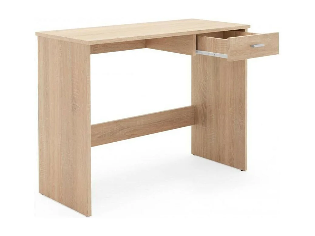 Bureau 1 tiroir décor chêne sonoma 89 cm, Fritz 30
