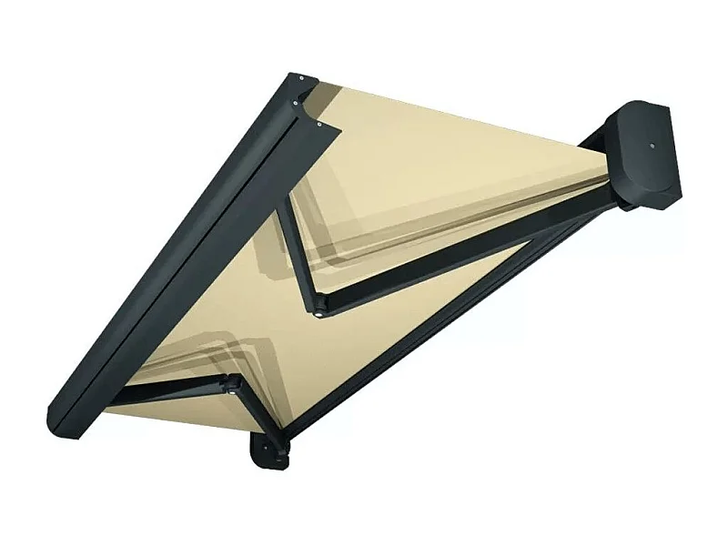 Tenda cassonetto CELESTE 5,00x3,00 m Motorizzato + Emergenza - Grigio - Beige