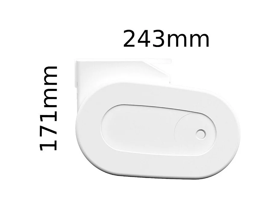Store banne coffre HEVOA 4,00x3,00 m Motorisé Secours à Télécommande + LED - Blanc - Écru