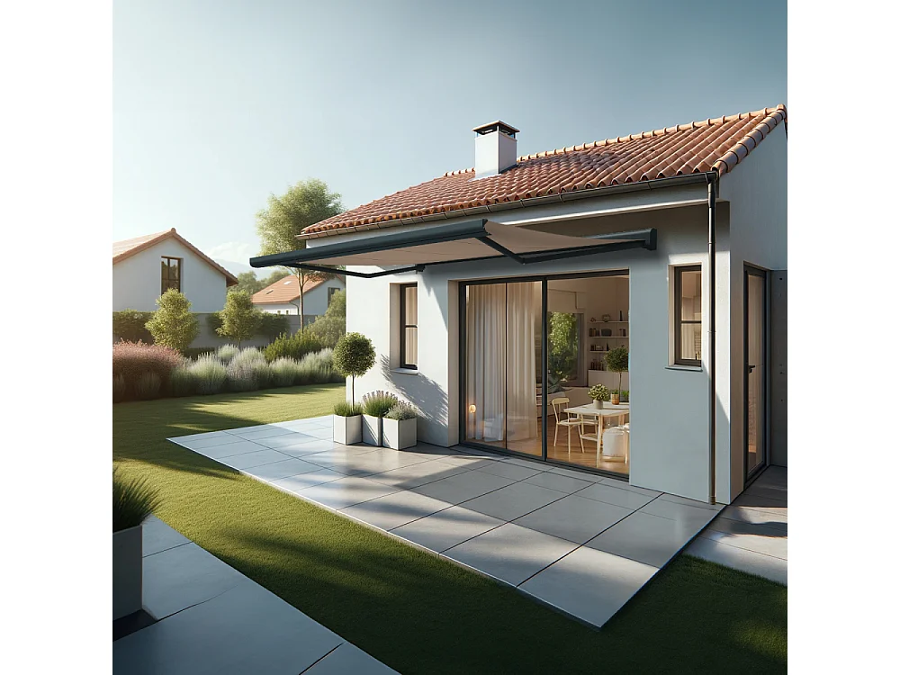 Tenda cassonetto CELESTE 4,00x3,00 m Manuale - Grigio - Talpa